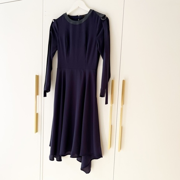 BCBGMaxAzria Navy Asymmetrical Dress - Picture 8 of 11